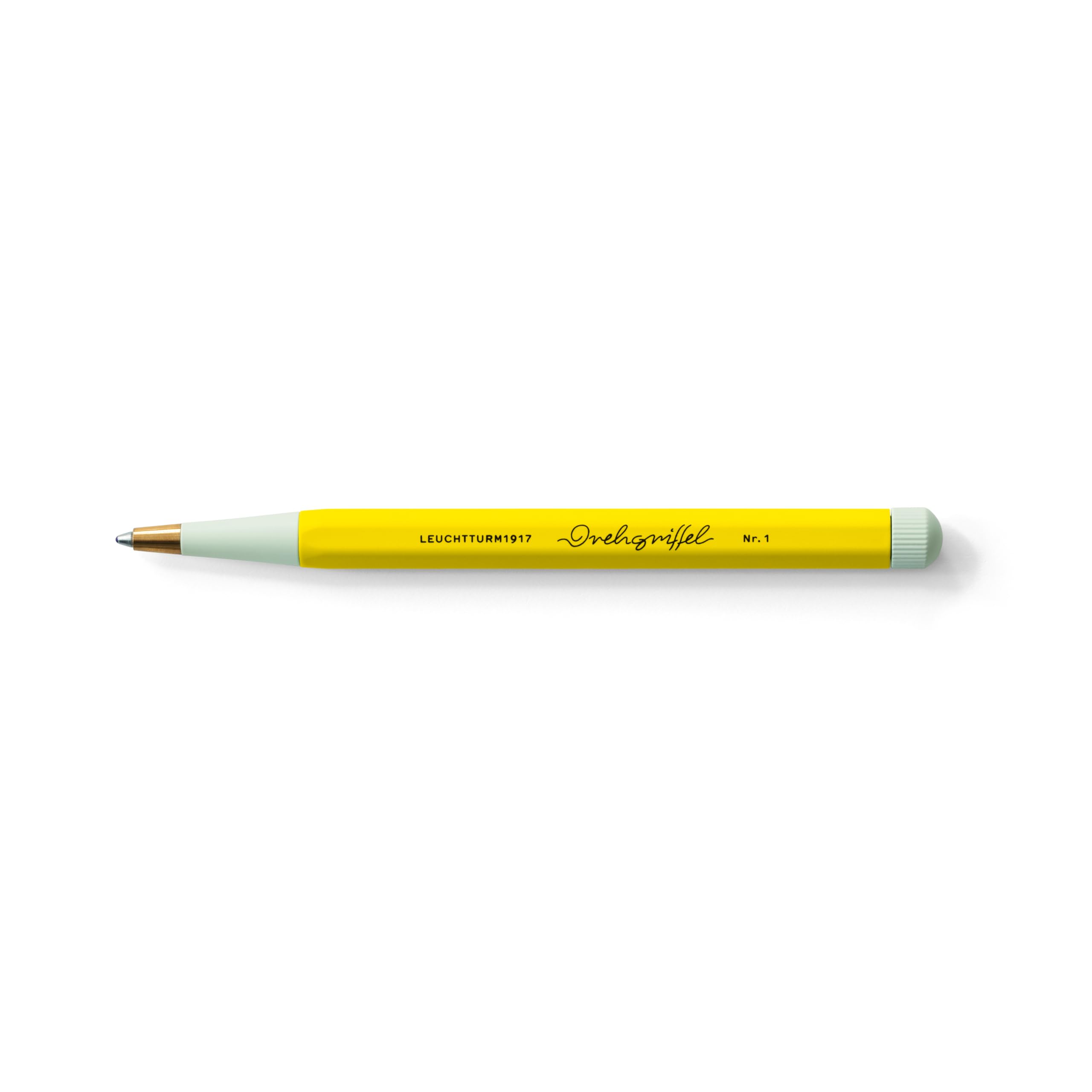 LEUCHTTURM1917 363958 Drehgriffel Nr. 1, lemon - Gelpen with black ink — image 1