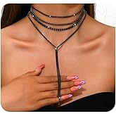 Navirix Dainty Rhinestone Necklace for Women,Trendy Bling Sparkling Crystal Choker Necklace Party Prom Cocktail Jewelry Accessories