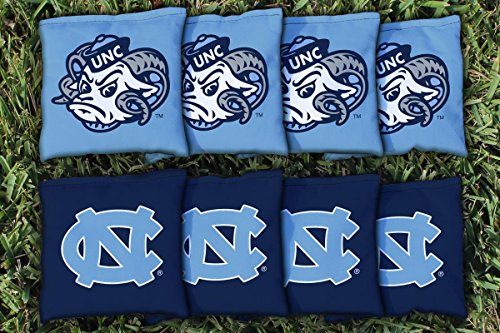 North Carolina UNC Tar Heels Replacement Cornhole Bag Set (corn filled)