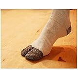 Tabi Socks, 6 pairs/ Flip Flop Socks-Athletic Flip/ Geta Socks (Grey, US 6-8.5)