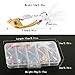 Sougayilang Jigs Fishing Lures Sinking Metal Spinner Bait Micro Jigging Bait-E-2.56in/0.42oz-5PCS with Box