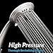 ShowerMaxx, Luxury Spa Series, 6 Spray Settings 4.5 inch Hand Held Shower Head, Extra Long Stainless Steel Hose, MAXX-imize Your Shower with Showerhead in Brushed Nickel Finish