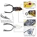 Sougayilang Hollow Frog Fishing Lures Soft Topwater Baits with Tackle Box for Bass Snakehead Saltwater Freshwater Fishing (9Pcs Frog Lures)