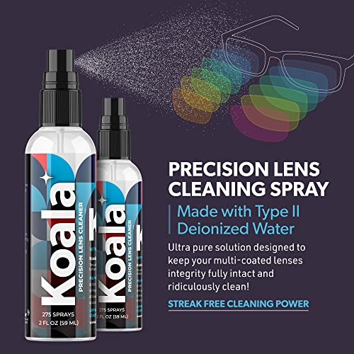 Koala Eyeglass Lens Cleaner Spray Kit (2x) 8 Oz + (1x) 2 Oz Glasses