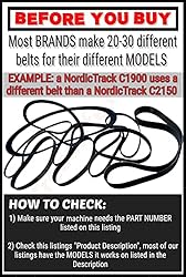 Treadmill Drive Belt - Part No 255589 - Compatible