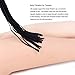 Utimi Fetish Leather Flogger Whip Bondage Sex Toy with Glass Dildo