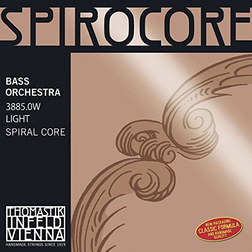 Thomastik-Infeld 3885.0W Spirocore, Double Bass Strings, Complete Set, Weich 3/4 Size, Orchestral Tuning