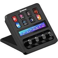 Elgato Stream Deck +, Audio Mixer, Production Console and Studio Controller for Content Creators, Streaming, Gaming, with cus