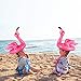 PTFNY 3 Pack Inflatable Flamingo Ring Toss Game with Rings Swimming Pool Beach Party Games for Summer Hawaiian Luau Birthday Carnival Floating Pool Games Party Supplies (3 Flamingo and 12 Rings)