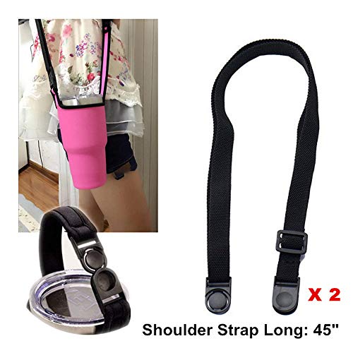 YouZi Tumbler 30 oz Carrier Handle Bag w/Shoulder Strap Fit for Rtic, Atlin, Ozark Trail,YETI Rambler 30 oz Insulated Tumbler Coffee Cup (Fish -Fish)