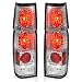 Taillights Tail Lamps For Nissan Hardbody D21 1986-1994 Hardbody Pickup 1995 1996 1997 (Black Clear Assembly Replacement D21 & Pickup Models Only)