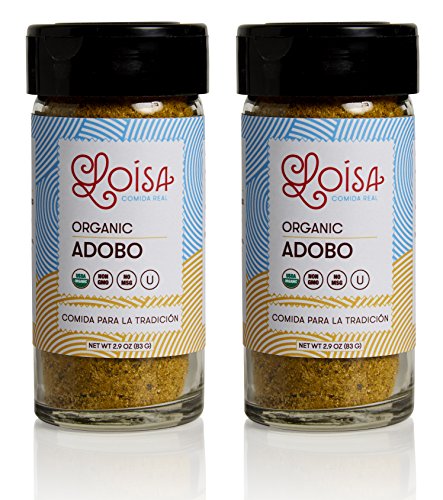 Loisa Adobo Organic Seasoning (2 Pack), USDA Organic, Non-GMO, No-MSG, No Preservatives, No Artificial Colors, No Artificial Flavors, Vegan, 2.9oz - Thumbnail 4