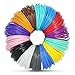 3D Pen Filament Refills - 14 vibrant colors including 4 glow-in-the-dark and FREE Stencils eBook - 1.75mm ABS filament - 280 Linear Feet Must have for anyone who owns a 3D printer pen!