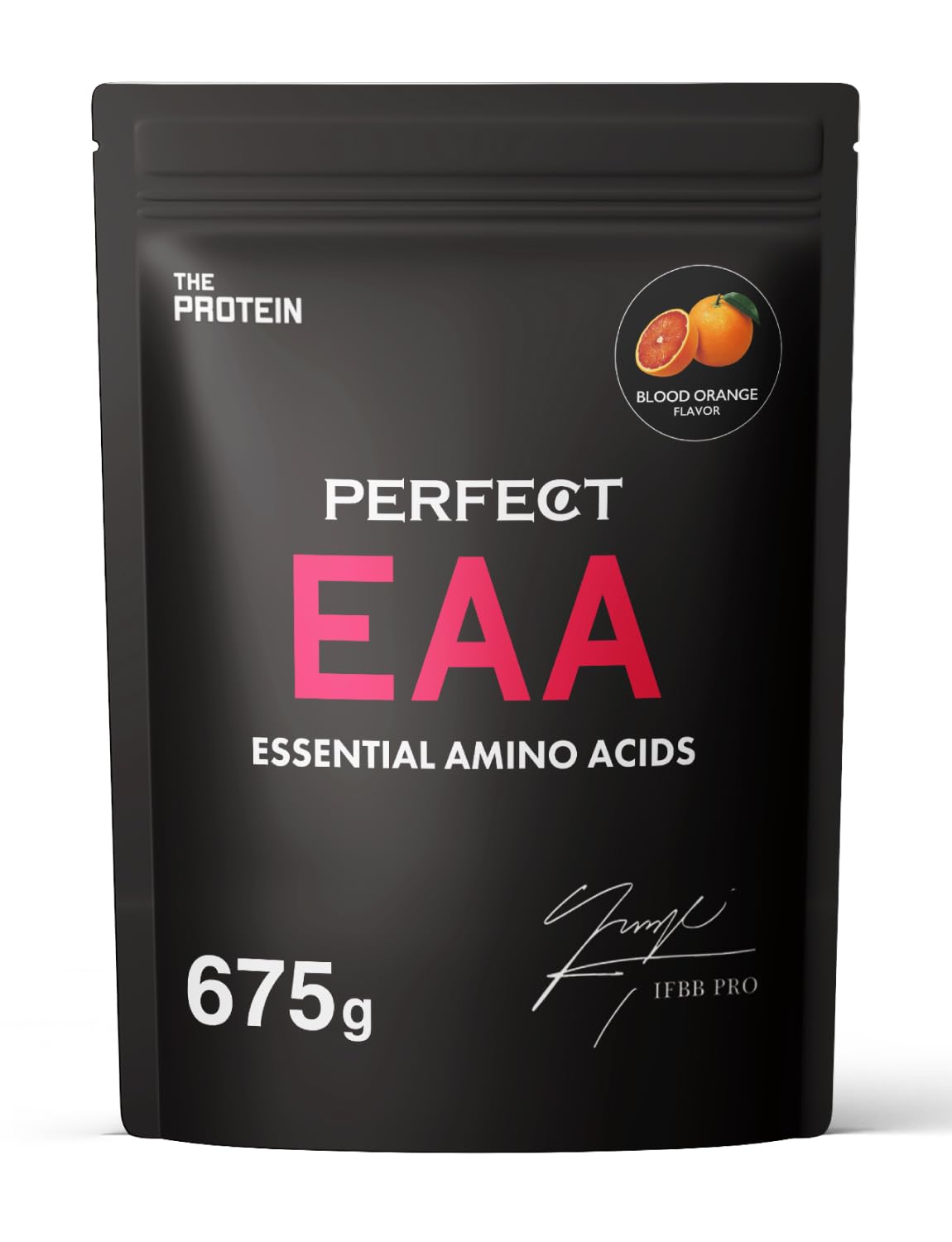 【IFBB PRO 田口純平 監修】 ザプロ PERFECT EAA ブラットオレンジ 風味 675g 国内製造 低糖質 45回分 武内製薬 THE PROTEIN商品画像