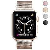 OROBAY Apple Watch Band 38mm 42mm, Stainless Steel Milanese Mesh Loop Magnetic Closure Clasp Apple Watch Wristband Strap for Apple iWatch Series 3, Series 2, Series 1 Sports&Edition …