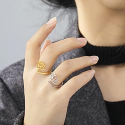 Dreamtimes Lotus Flower Rings for Women