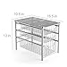 3S Under Cabinet Storage,Sliding Basket Organizer Drawer,Bathroom Kitchen Under Sink Organizer,Silver,3 Tier.