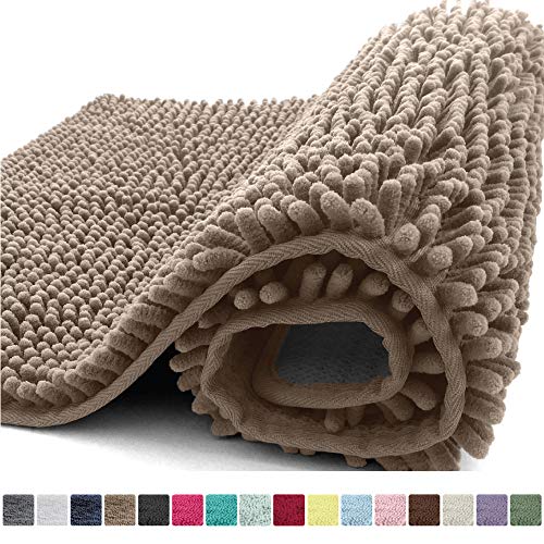 Kangaroo Plush Luxury Chenille Bath Rug, 36x24, Extra Soft and Absorbent Shaggy Bathroom Mat