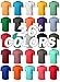 Mens 100% Cotton Crew Neck Jersey T-Shirt, Various Color, Adult Unisex, upto 3XL