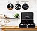 SharpVault Cash Box with Lock, Black - 2018 Money Box Safe, 5 compartments & 4 Spring Loaded, Lock Box with Key