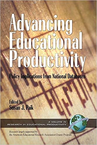Advancing Education Productivity Policy Implications From