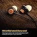 Omars Wood in-Ear Headphones Earbuds, High Definition Cherrywood Wired Headset with Mic Earphones Compatible with 3.5mm Jack iPhone, iPad, Car Kit, Huawei, Nokia, Tablet, iPod, MP3 Devices, ect.