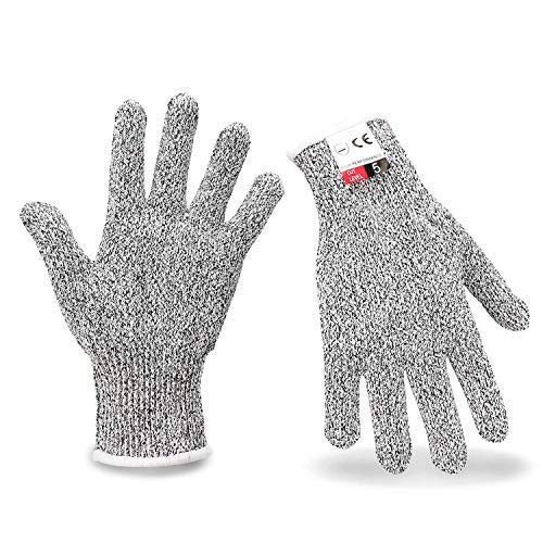 Food Grade Safety Gloves, EnPoint Level 5 Hand Protection Cut Resistant Work Glove with 3.9in Palm Width for Kitchen Meat Cutting Oyster Shucking Mandolin Slicing Wood Carving Fish Fillet Processing - Thumbnail 5