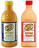 Wow Wee Dipping Sauce Bundle - One each of Original 16 Ounce and Spicy Cajun 16 Ounce Bottles