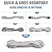 Smart Compact Key Holder Keychain - Gadget Pocket Organizer (Silver) Including Bottle Opener & Key Loop for Car FOB (Fits up to 22 Keys and Multitools)
