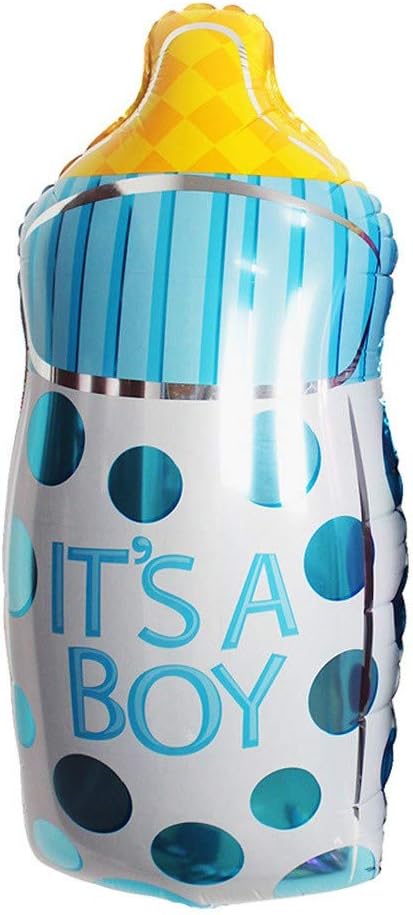 AEX Baby Shower Inflatable It's a Boy Shaped Foil Balloon (Bottle, Blue)