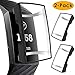 KIMILAR Screen Protector Case Compatible with Fitbit Charge 4 / Charge 3 , 2 Pack Soft Slim Ultra Clear Protective Case Cover Bumper Silicone Case Compatible with Fitbit Charge 4 / Charge 3 Smartwatch