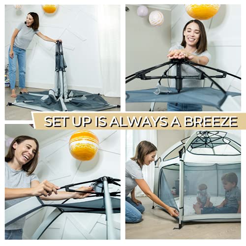 POP 'N GO Baby Playpen Portable, Pack & Carry Play Yard for Baby and