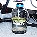 BuildLife Gallon Water Bottle with Straw - 128oz Large Water Bottles with Times to Drink More Daily - BPA Free Motivational Water Bottle 1 Gallon for Sports Outdoor(Gray, 1 Gallon)
