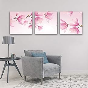 3 Panel Elegant Flowers Pictures Home Wall for...