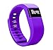 NewYouDirect, Activity Tracker Fitness Tracker Smart Watch Smart Band Wireless Bluetooth Sleep Monitor Wristband Running Pedometer Exercise for Android 4.3 IOS 7.0 (Dark Purple)