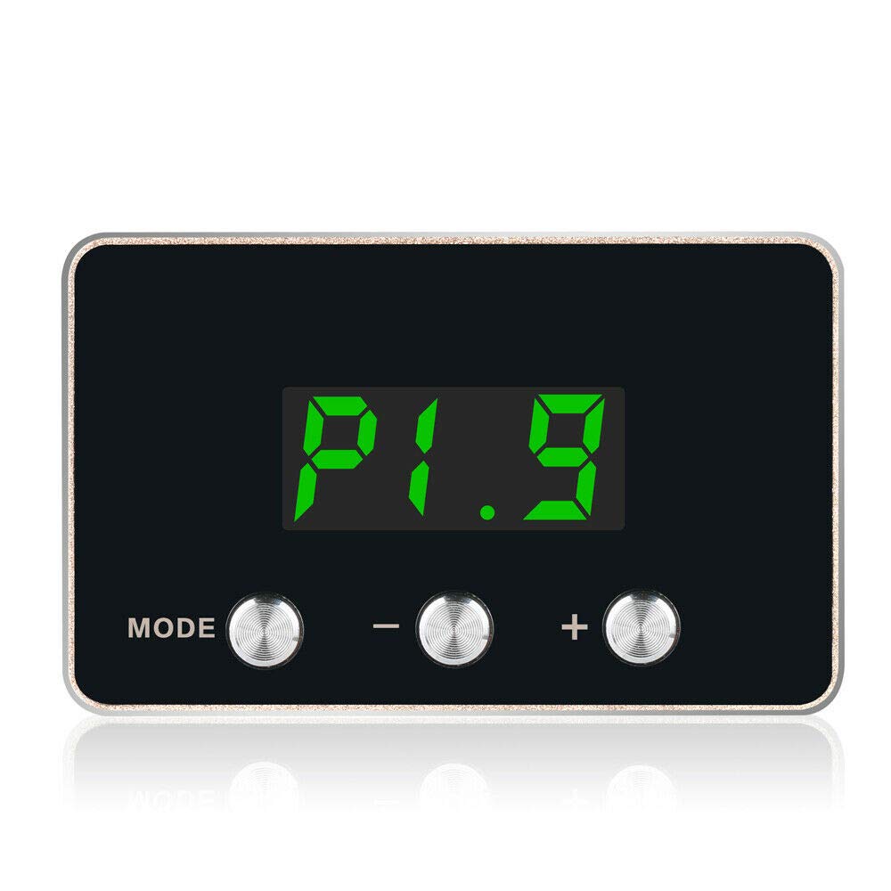 WonVon 9 Drive 9-Mode Electronic Throttle Controller Compatible with BUICK CADILLAC CHEVROLET HUMMER GMC JEEP DODGE(Green)