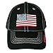 American Flag Hat Snapback - Black Mesh Back Hats Mesh Snapbacks Hats Snap Cap Cool Snapbacks Cheap Mens Meshed Baseball Caps USA Trucker Cap Snapback USA Man Condor Dad Womens Best Profile Custom