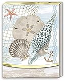 Punch Studio Ocean Shells Pocket Notepad