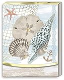 Punch Studio Ocean Shells Pocket Notepad