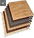 Sorbus 48Sq. Ft. Wood Grain Floor Tiles Foam Mat EVA Interlocking Mats Tile 3/8-Inch Thick Flooring Wood Puzzle Exercise Mats w/Borders - Home Playroom Basement, Apartment, Trade Show, Baby, Dance