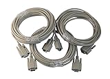 Your Cable Store 25 Foot DB9 9 Pin Serial Extension Cable RS232 3 Pack