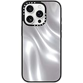 CASETiFY Compact Case for iPhone 16 Pro [Lightweight / 4 ft. 2X Military Grade Drop Protection/Slim] - Soft Metal - Clear Black