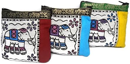Gift Bundle of 3 NEW HANDY HOBO HIPPIE STYLE FABRIC BAG BEAUTY ELEPHANT PATTERN PURSUE MONEY FROM THAILAND