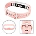 Vancle for Fitbit Alta HR/Ace Bands and Alta Bands, Adjustable Replacement Accessories Wristbands for Fitbit Ace/Alta and Alta HR, Silver Gold Pink, Small