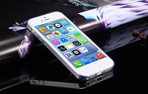 Defender Ultra Thin 0.3mm Clear Transparent Flexible Soft TPU Slim Back Case Cover for Apple iPhone 5 / 5s (Transparent)