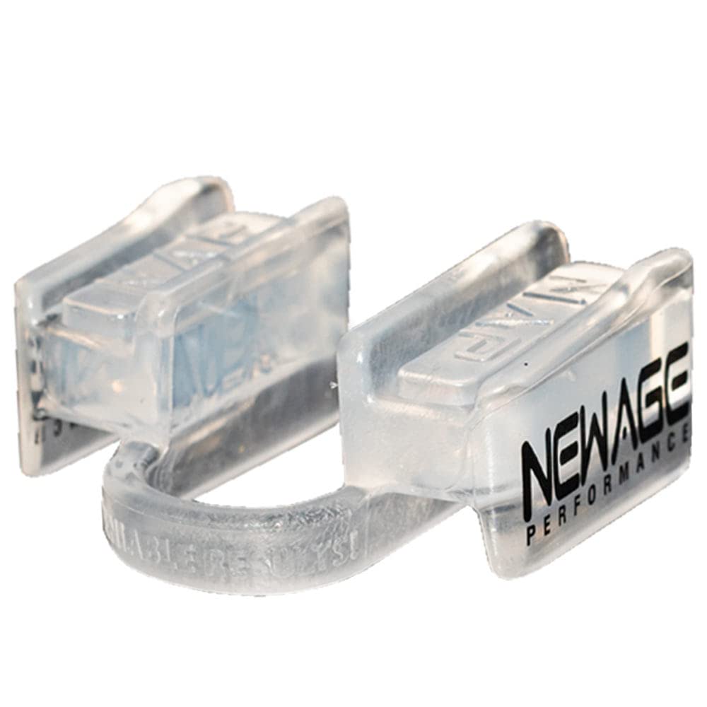New Age Performance 6DS Sports and Fitness Mouth Piece - Jaw Stabilizer and Performance Enhancer for Weight Lifting and Non-Contact Sports, Clear