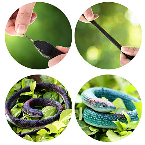 2 Rubber+Snakes+Garden+Halloween+Decoration