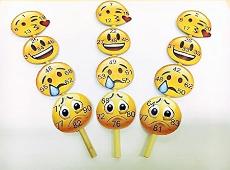 Kitty Partyy Smiley Theme Stick Tambola Tickets