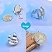 Yumei Jewelry 20 Pcs 25mm Fit Cabochon Adjustable Silver Plated Ring Base Setting Blanks Round Bezel Ring Tray