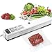 GOSCIEN Vacuum Sealer Machine, Food Sealer Machines Vacuum Food One-button Vacuum Sealing System for Household Commercial Use of Food Preservation with 15 Pcs Vacuum Bags